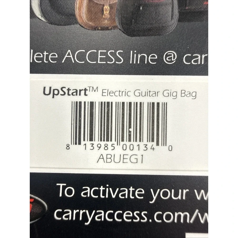ACCESS Upstart Electric Guitar Carry Bag & Backpack NEW Padded Travel Pocket NWT